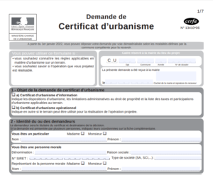 Certificat d'urbanisme