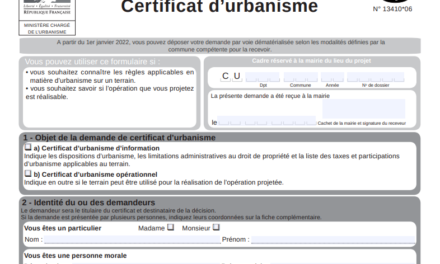 Certificat d’urbanisme : définition et régime juridique