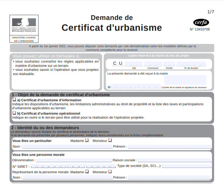 Certificat d'urbanisme : définition et régime juridique - Exprime Avocat
