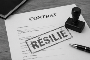 Resiliation anticipée d'un contrat 
